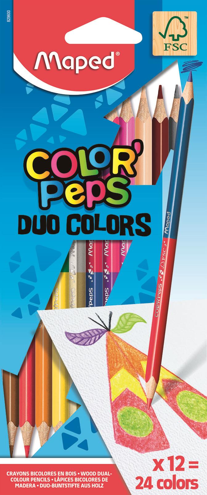 Maped Colour'Peps Duo Colouring pencils x12