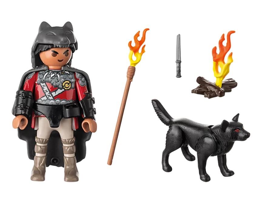 Playmobil Special Plus 71482 Warrior with Wolf