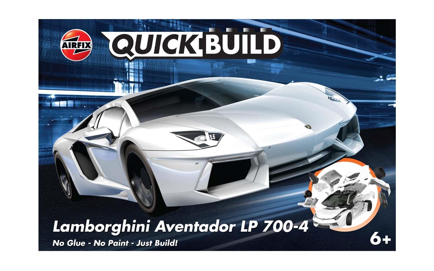 Airfix QUICKBUILD Lamborghini Aventador White (J6019)