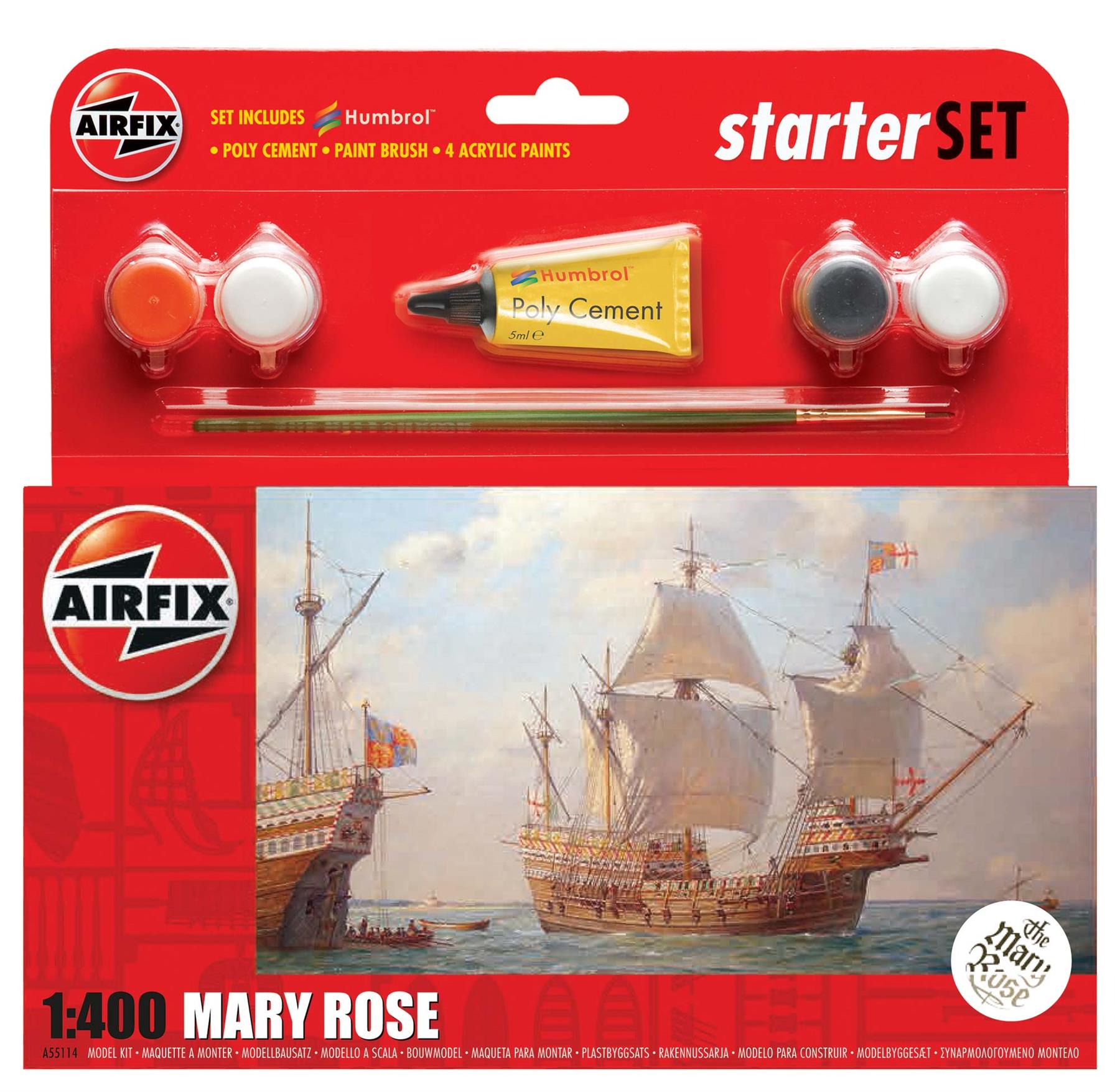 Airfix 1/400 Small Starter Set Mary Rose (A55114A)