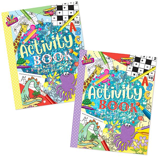 Children's Fun Activity Book in 2 Assorted Designs (single)