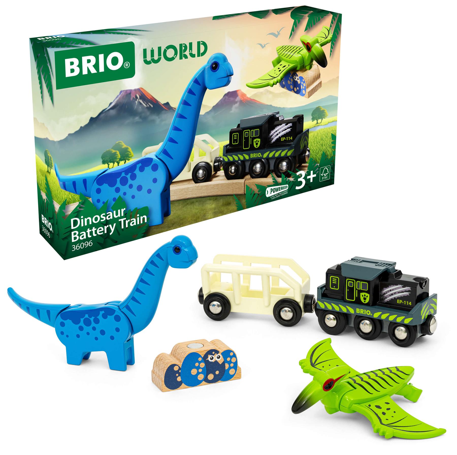 Brio World 36096 Dinosaur Battery Train