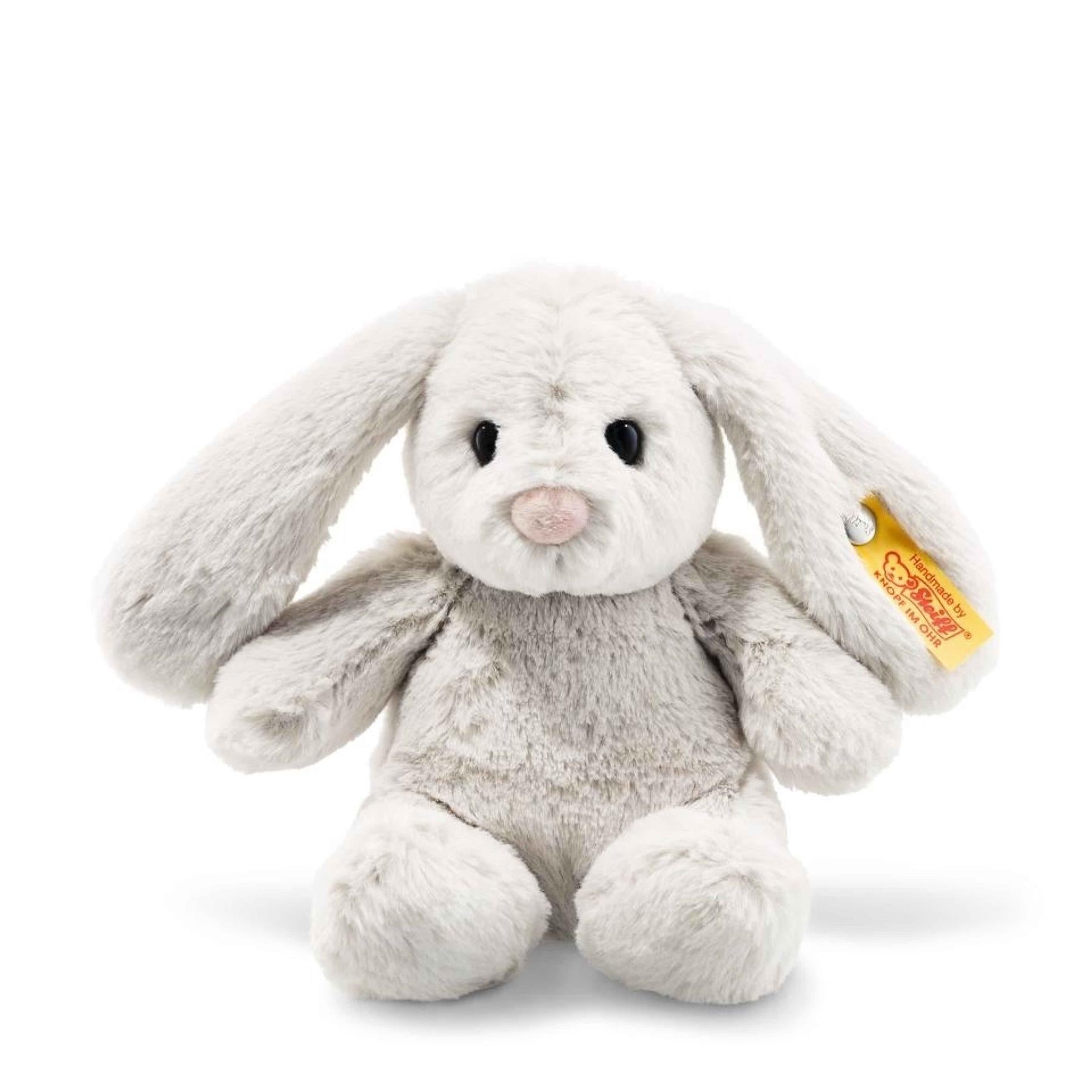 Steiff Soft Cuddly Friends 18cm Light Grey Hoppie Rabbit