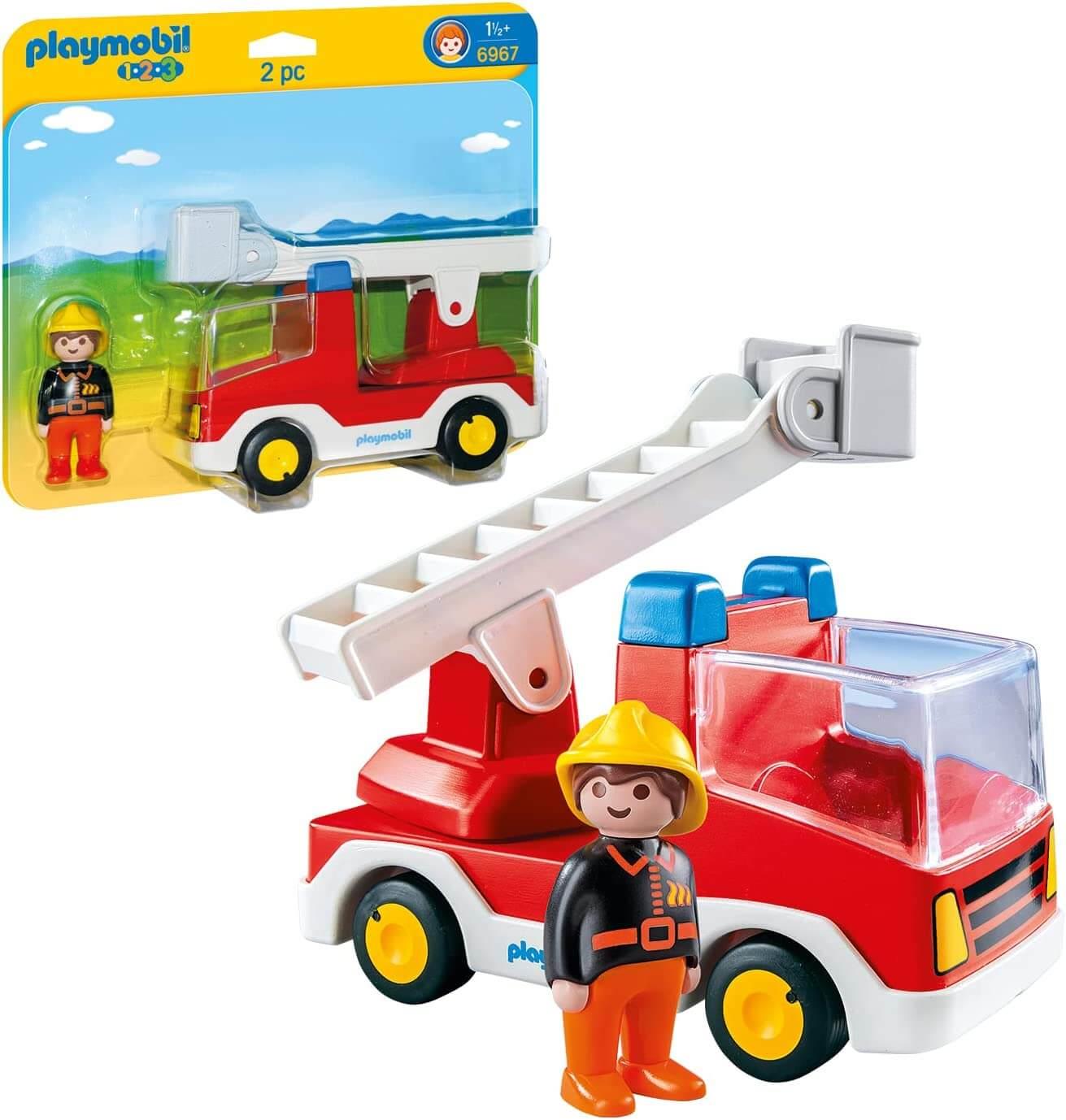 Playmobil 1.2.3 6967 Ladder Unit Fire Truck