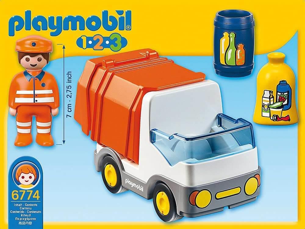 Playmobil 1.2.3 6774 Recycling Truck with Sorting Function
