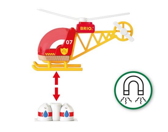 Brio World 33797 Firefighter Helicopter