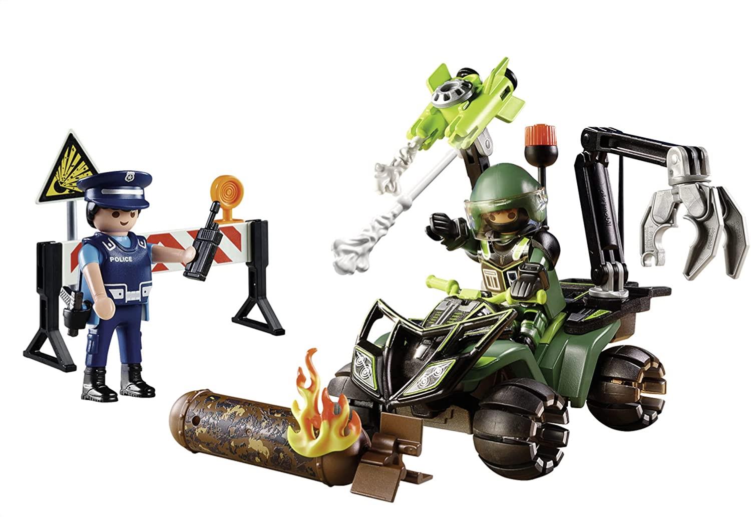 (BASHED) Playmobil City Action 70817 Starter Pack Police Training