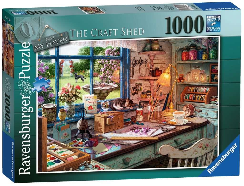 Ravensburger My Haven No.1 The Craft Shed 1000 Piece Jigsaw Puzzle