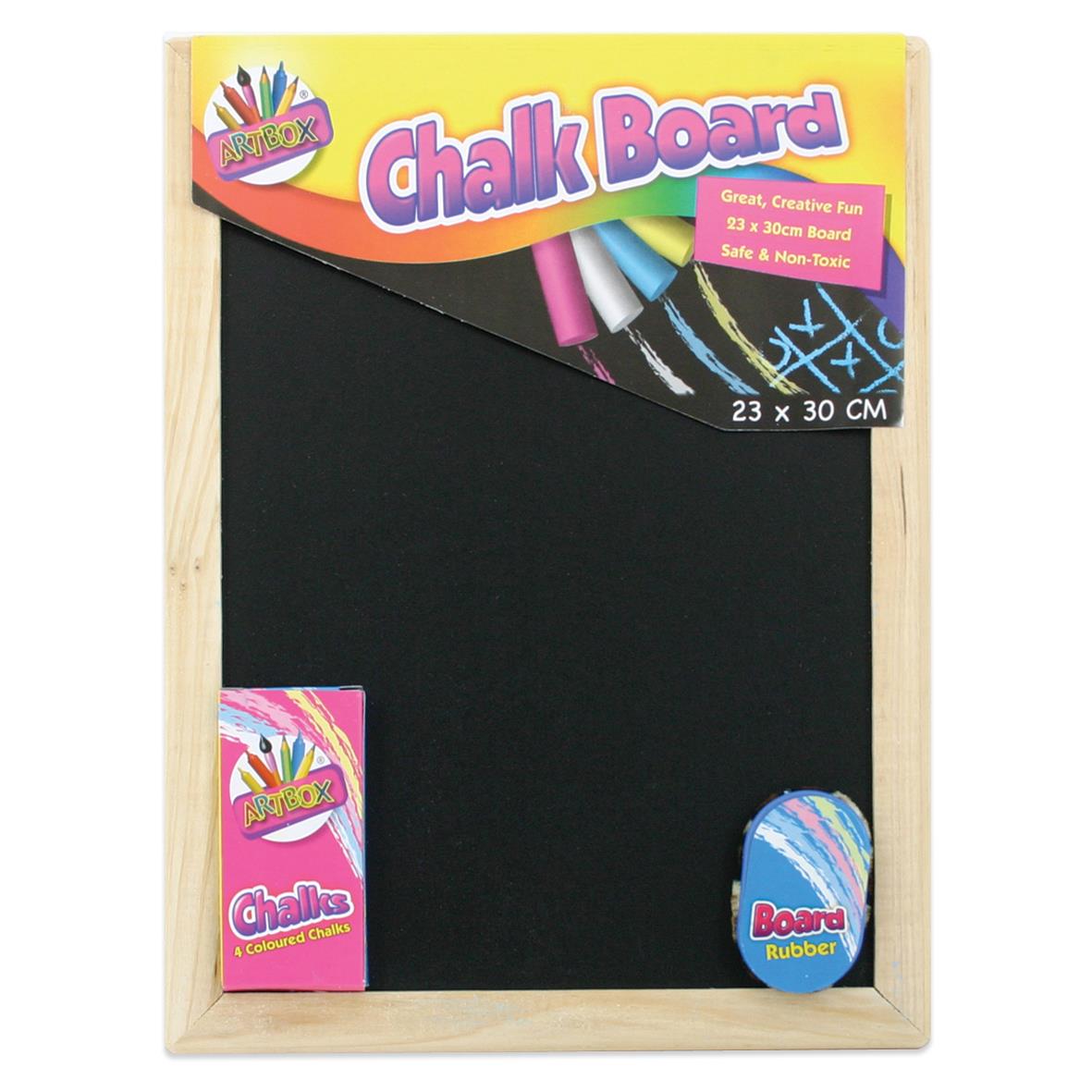Children's Traditional Chalkboard Set with Chalk and Eraser