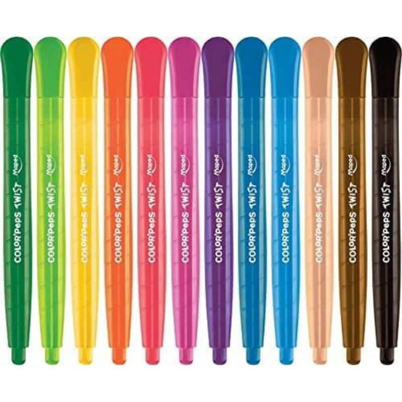 Maped Colour'Peps Twist Crayons x 12