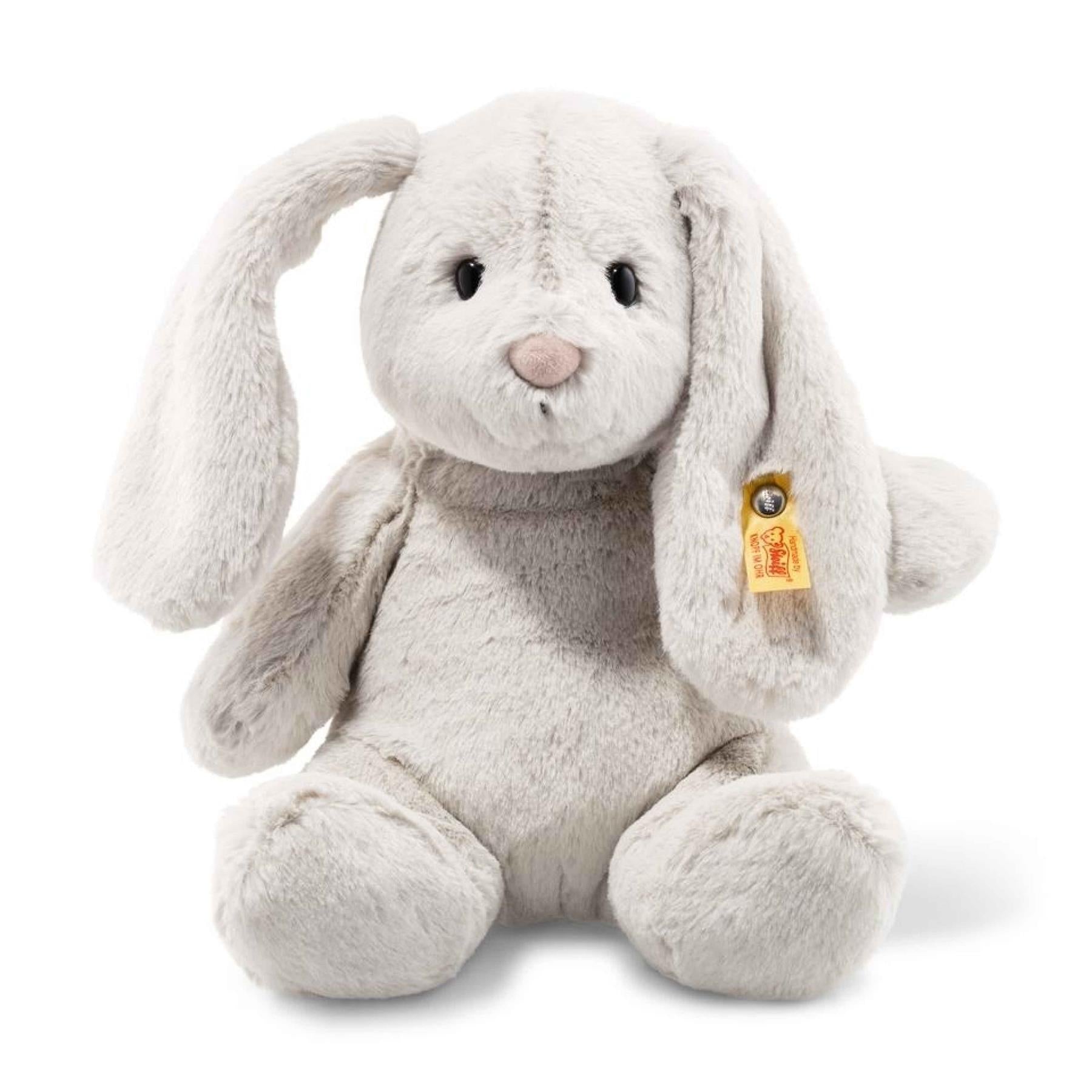 Steiff Soft Cuddly Friends 28cm Light Grey Hoppie Rabbit