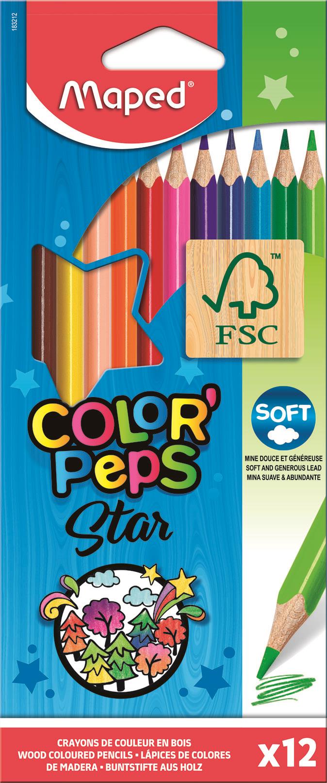 Maped Colour'Peps Colouring Pencils x 12