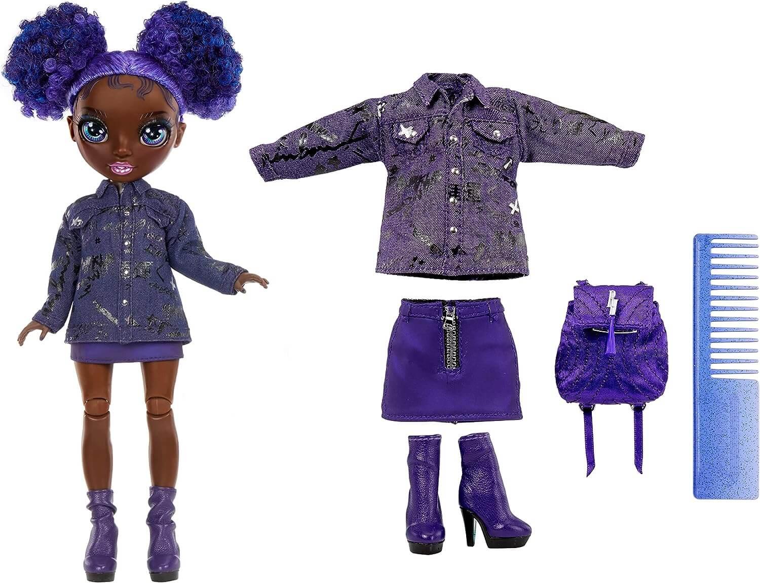 Rainbow High Jr High Special Edition Krystal Bailey - 9" Purple Posable Fashion Doll