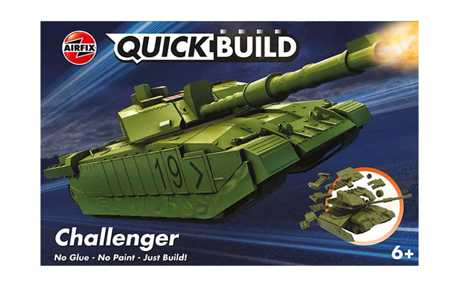 Airfix QUICKBUILD Challenger Tank Green (J6022)
