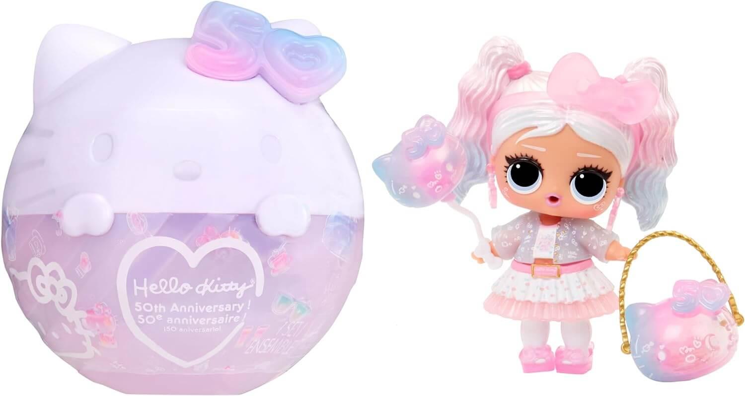 LOL Surprise Loves Hello Kitty Tots Miss Pearly with 7 Surprises, Hello Kitty 50th Anniversary Theme
