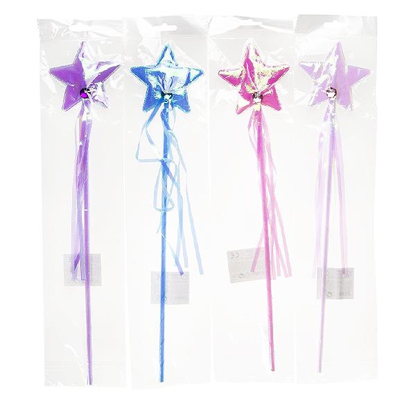 Iridescent White Star Magical Fairy Wand Dress Up Accessory