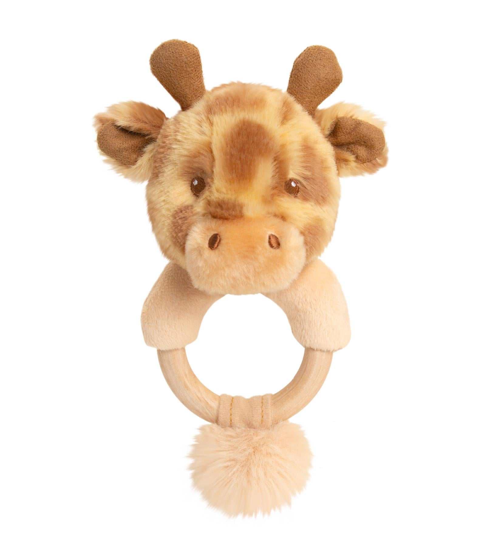 Keeleco Baby Huggy Giraffe Ring Rattle 14cm