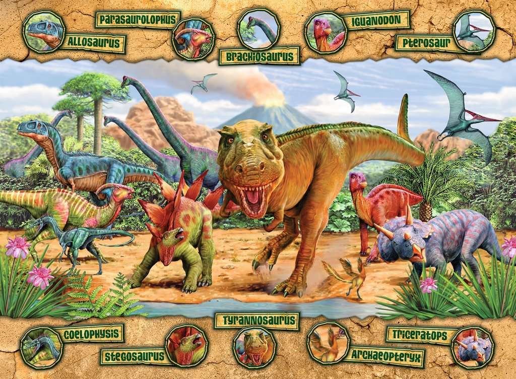 Ravensburger Dinosaurs XXL 100 Piece Jigsaw Puzzle