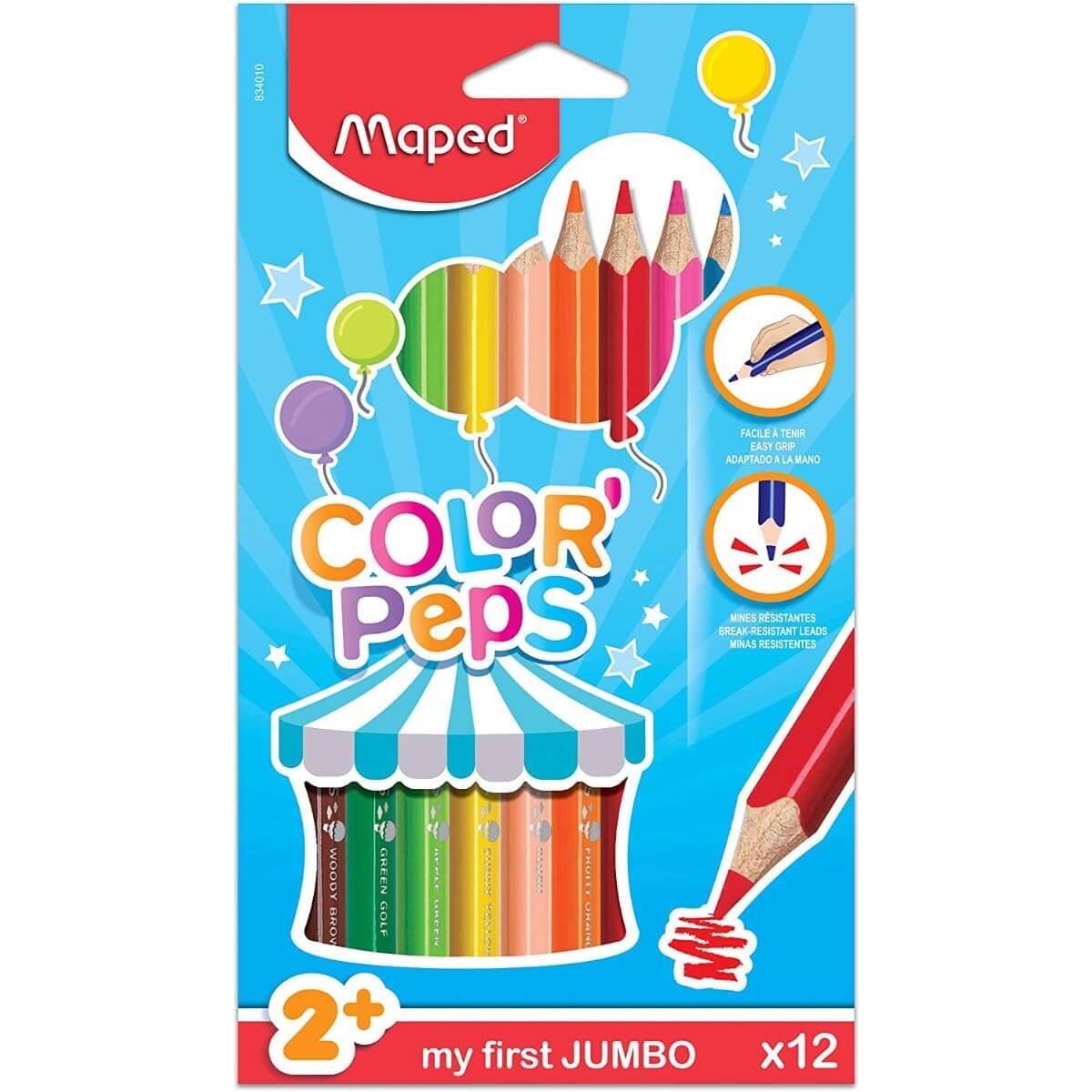 Maped Colour'peps My First Jumbo Colouring Pencils x 12
