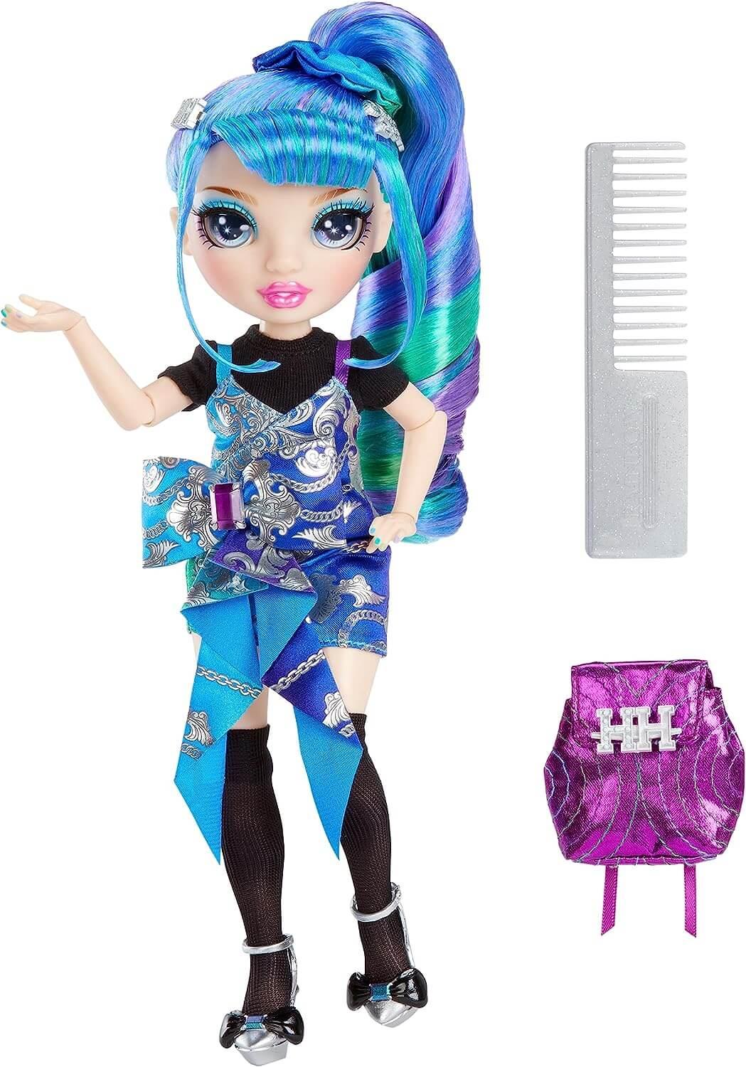 Rainbow High Jr High Special Edition Holly De’Vious - 9" Blue and Green Posable Fashion Doll