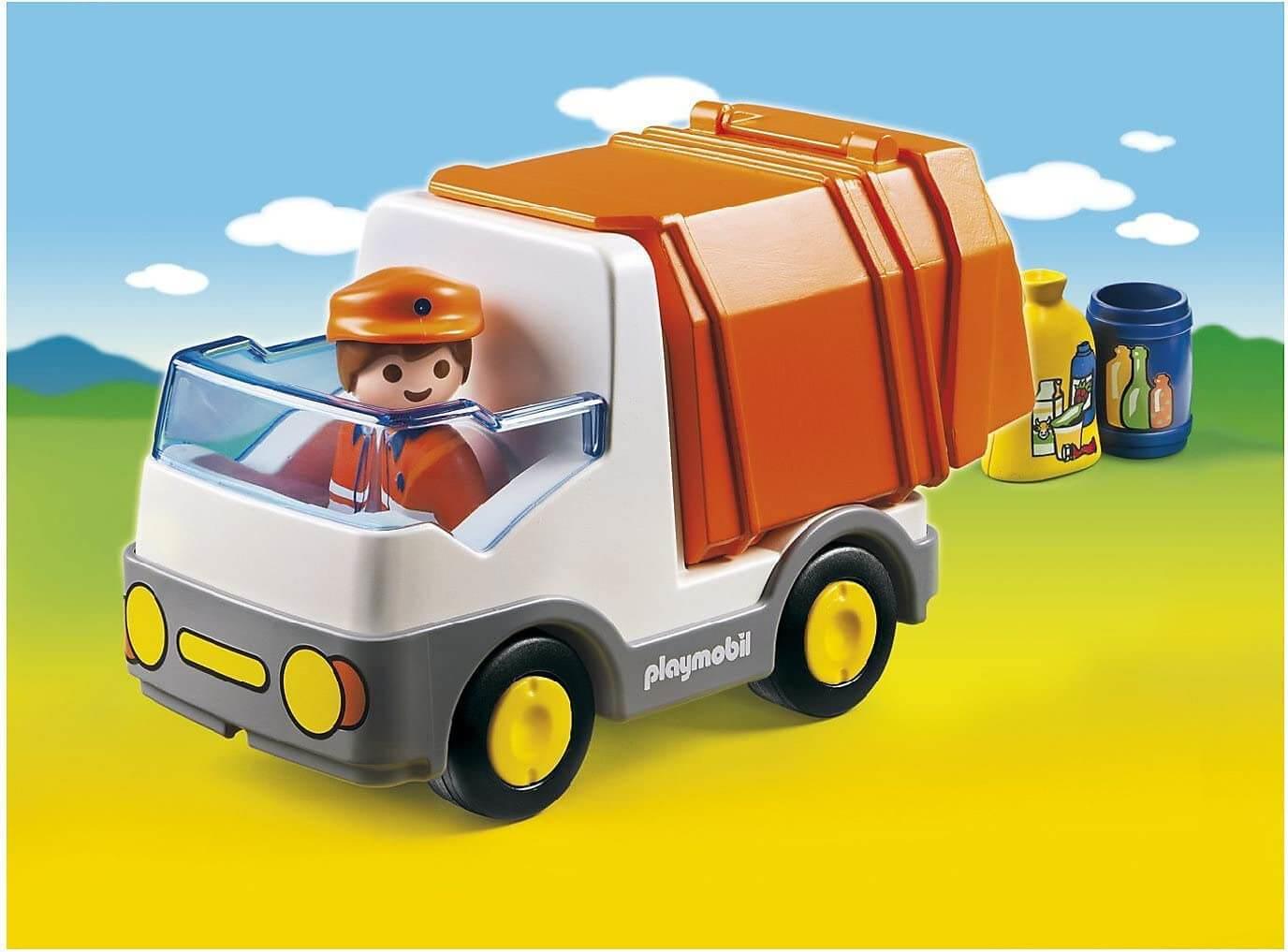 Playmobil 1.2.3 6774 Recycling Truck with Sorting Function