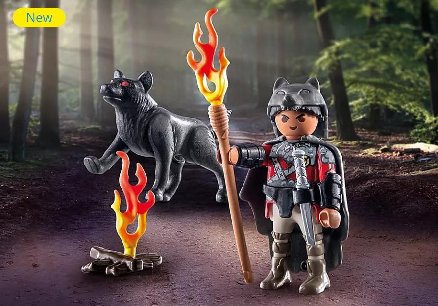Playmobil Special Plus 71482 Warrior with Wolf