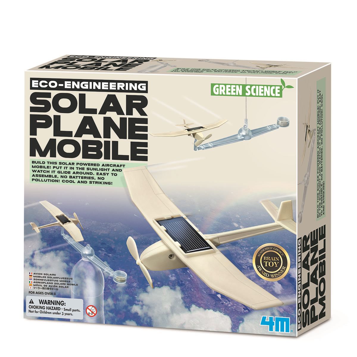 Great Gizmos 4M Green Science Solar Plane Mobile