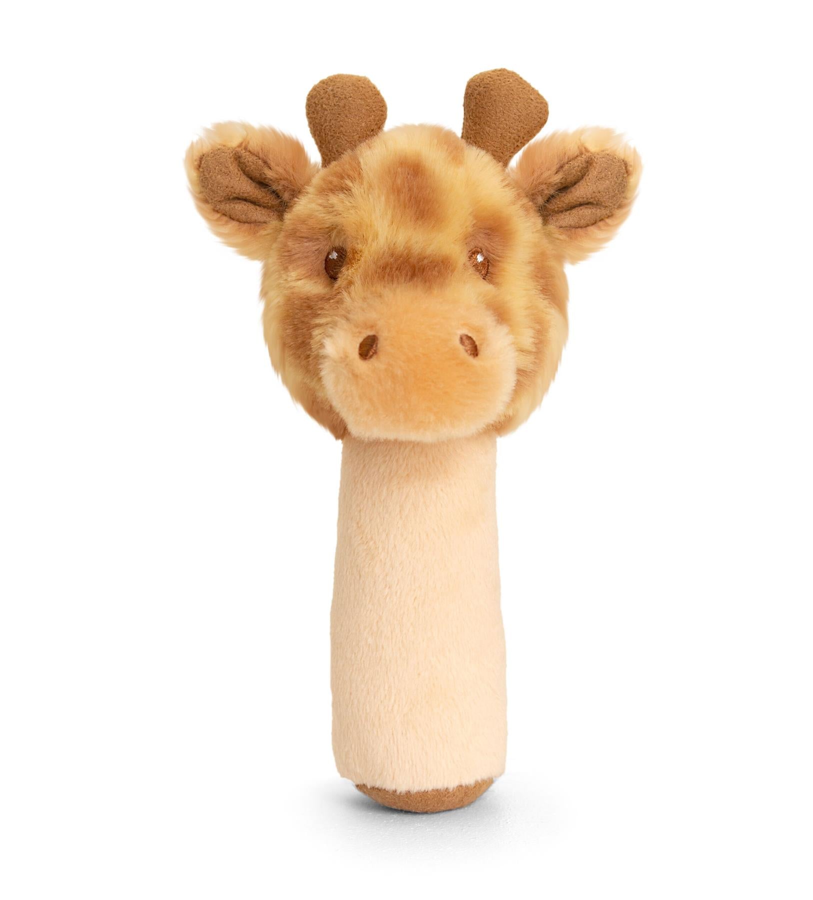 Keeleco Baby Huggy Giraffe Stick Rattle 14cm
