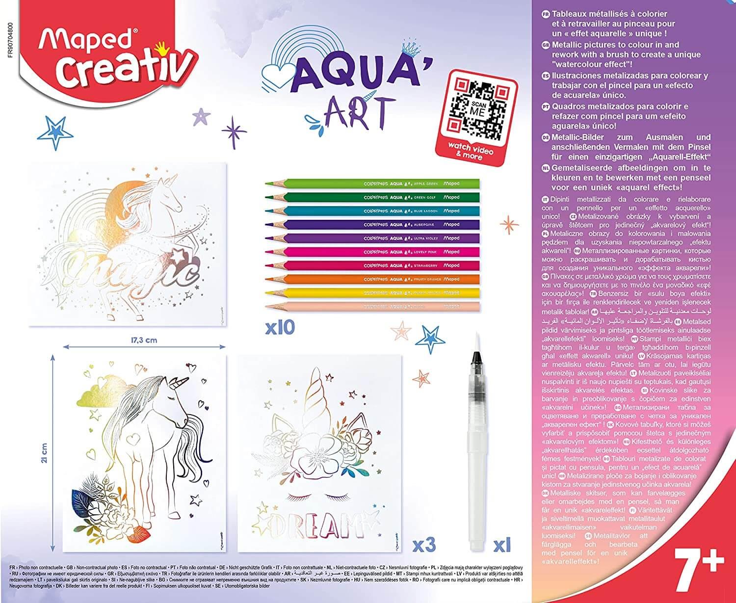 Maped Creativ Aqua Art Paintings - Unicorns