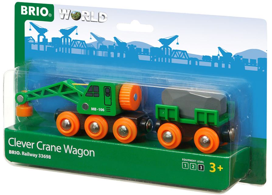 Brio World 33698 Clever Crane Wagon