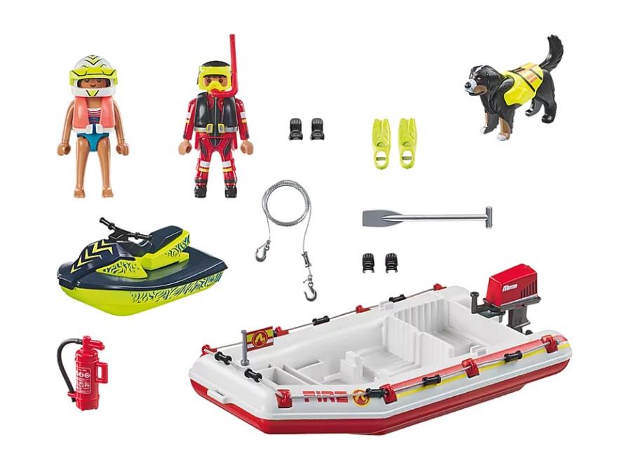 Playmobil Action Heroes 71464 Fireboat with Aqua Scooter