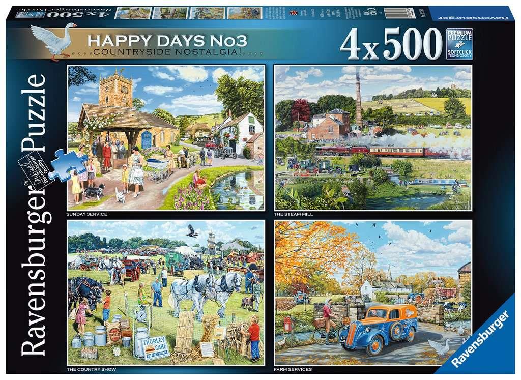Ravensburger Happy Days No. 3 4 x 500 Piece Jigsaw Puzzles