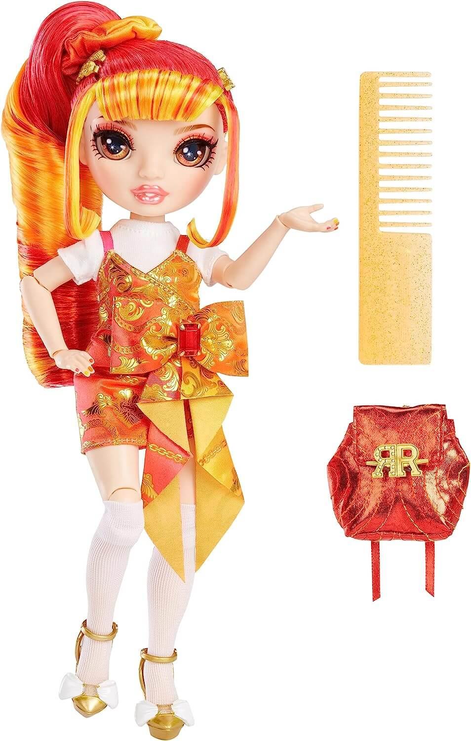 Rainbow High Jr High Special Edition Laurel De’Vious - 9" Red and Orange Posable Fashion Doll
