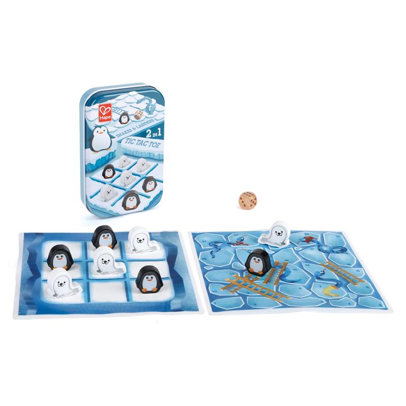 Hape 2in1 Snakes and Ladders/Tic Tac Toe