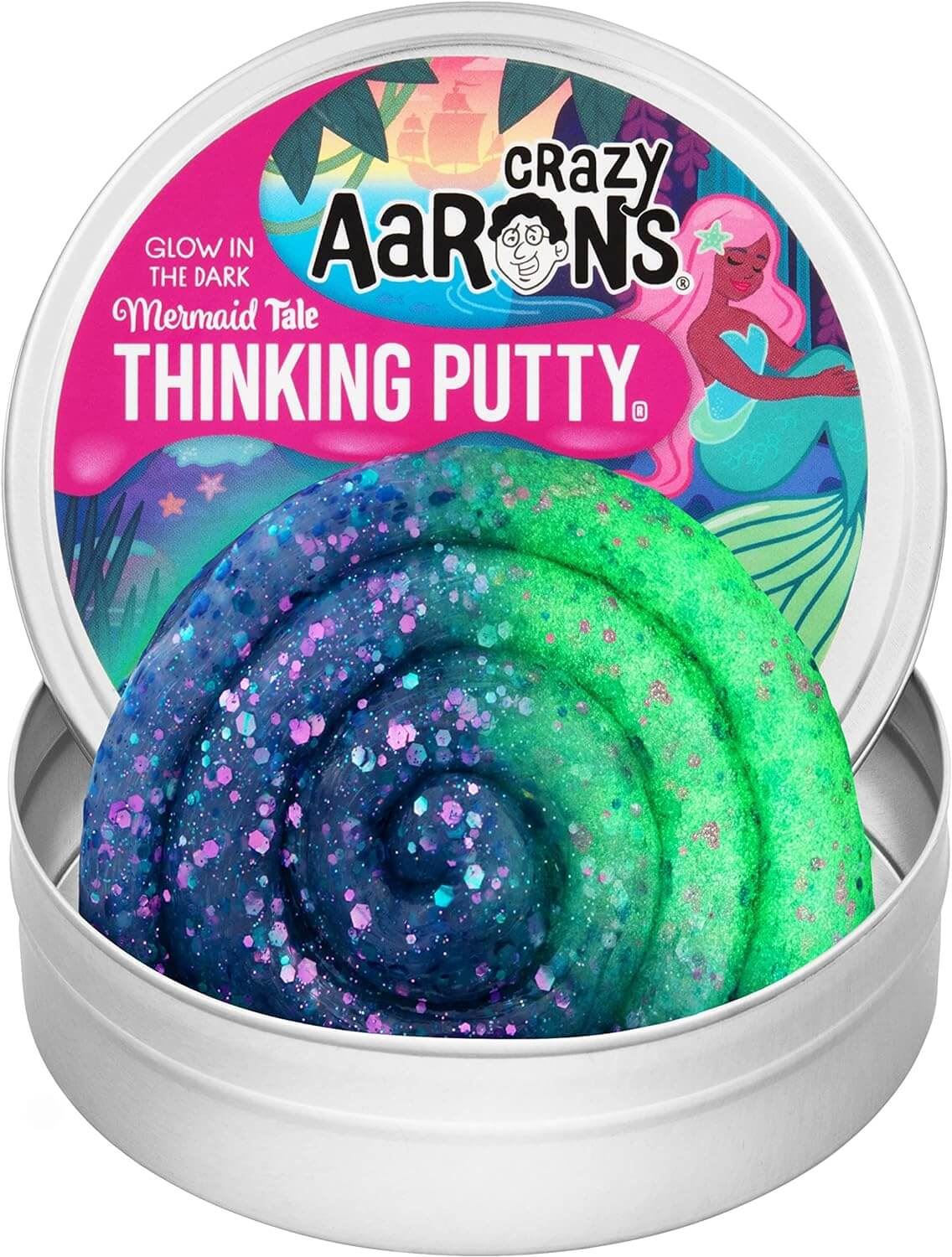 Crazy Aaron's - Glow Bright Mermaid Tale Putty