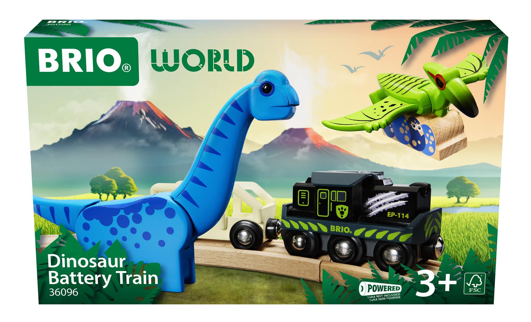 Brio World 36096 Dinosaur Battery Train