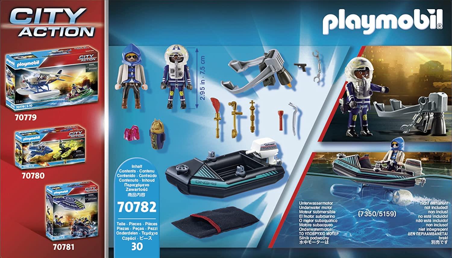 Playmobil City Action 70782 Police Jet Pack with Boat