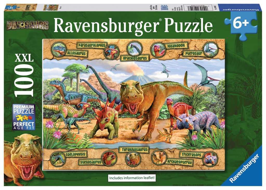 Ravensburger Dinosaurs XXL 100 Piece Jigsaw Puzzle