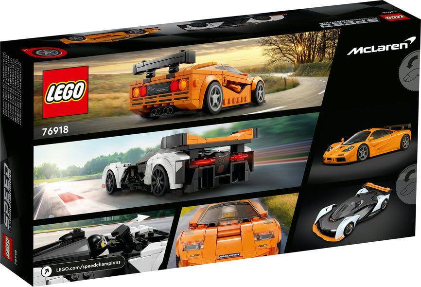 Lego Speed Champions 76918 McLaren Solus GT and McLaren F1 LM