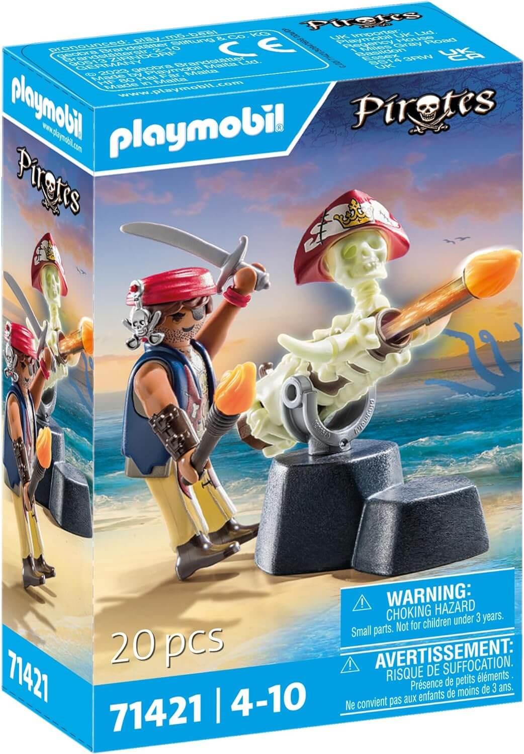 Playmobil Pirates 71421 Pirate vs. Deeper – Cannon Master