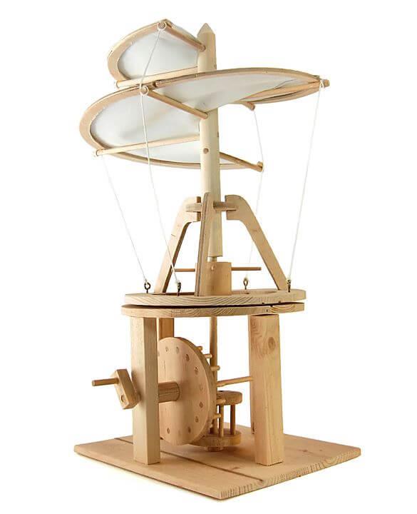 Build A Wooden Da Vinci Helicopter Kit