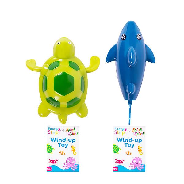 Turtle OR Shark Wind-Up Bath Toy (single)
