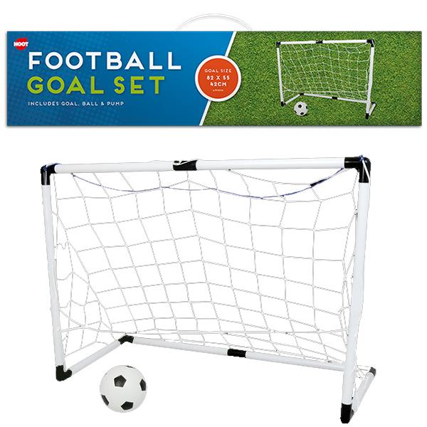 Children's Outdoor Football Goal Set with Included Football & Pump