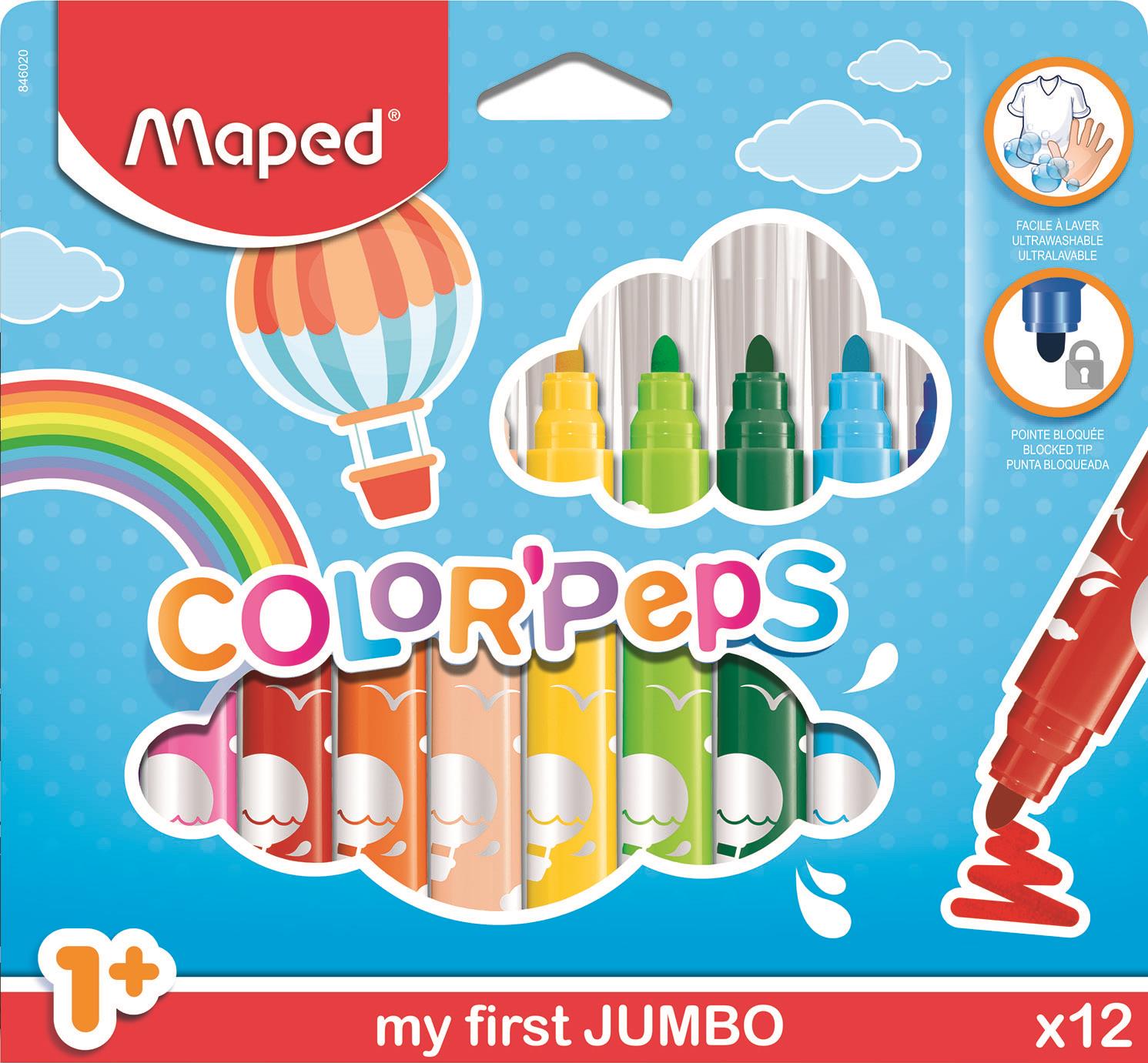 Maped Colour'Peps My First Jumbo Felt Tips x 12