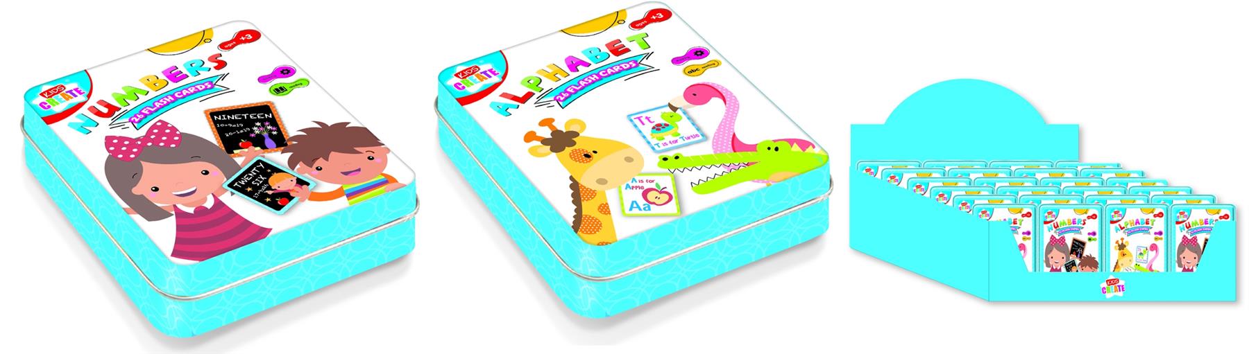 Children's Fun and Educational Alphabet or Numbers Flash Cards