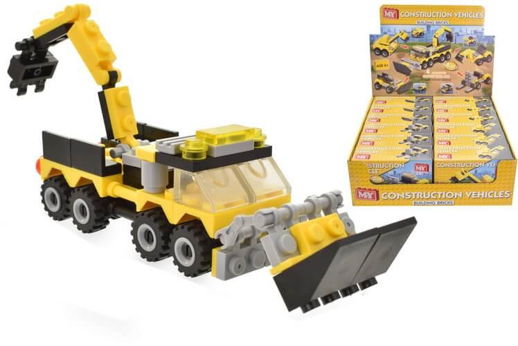 Build Your Own Construction Vehicle Brick Sets (Assorted Designs)