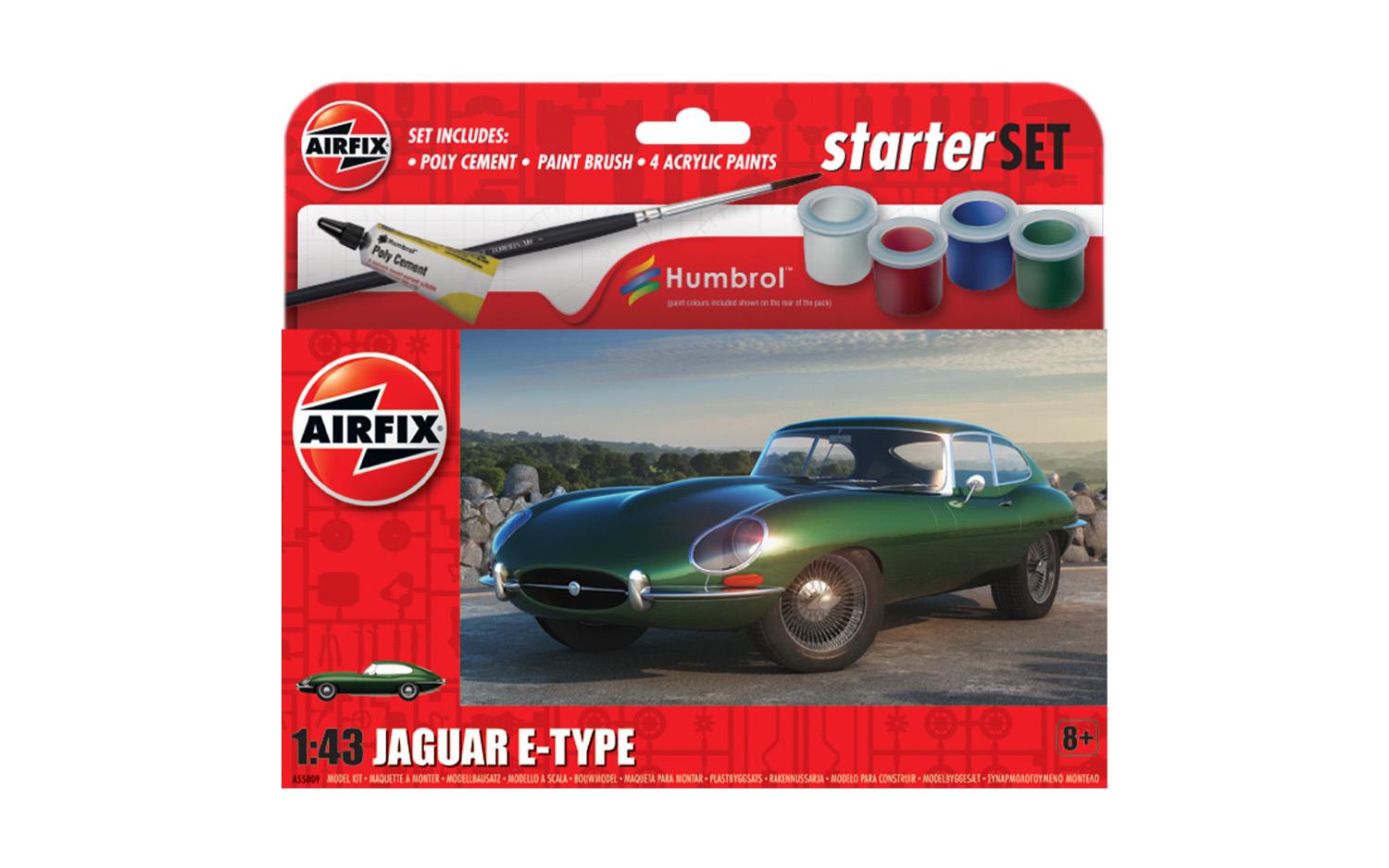 Airfix 1/43 Small Starter Set Jaguar E-Type (A55009)