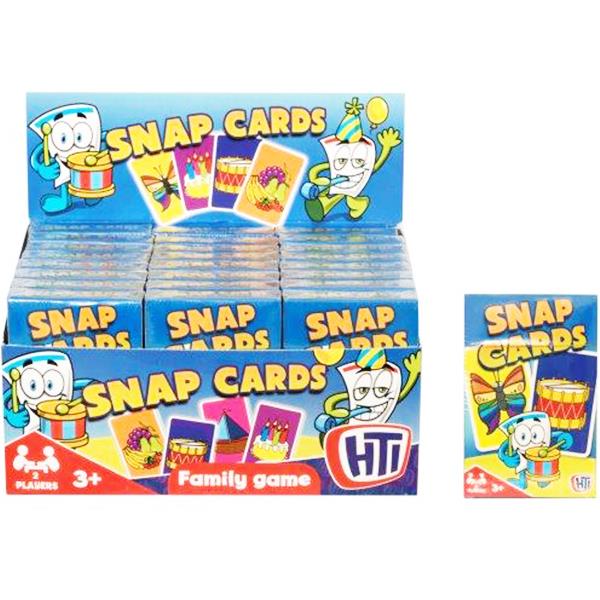 Children's Fun Snap Cards Family Game with Colourful Designs