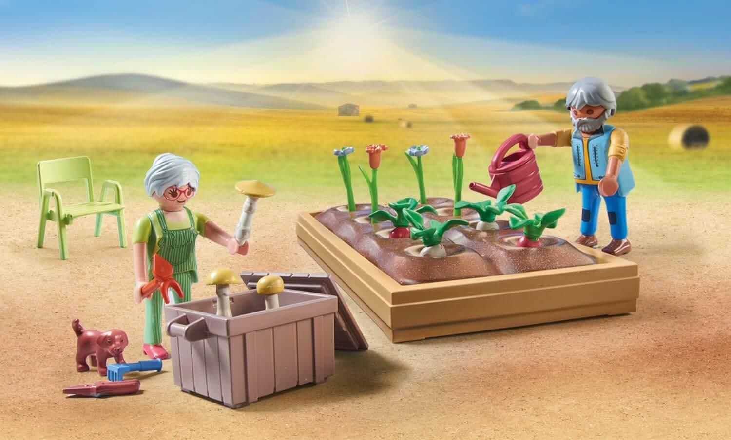 Playmobil Country 71443 Vegetable Garden with Grandparents