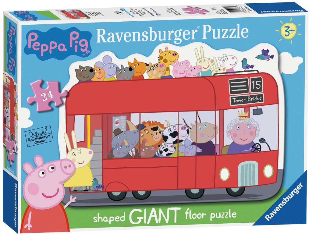 Ravensburger Peppa Pig  Fun Day Out 24 Piece Shaped Giant Floor Jigsaw Puzzle
